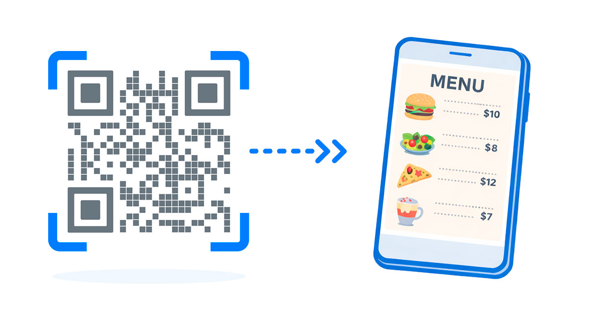 QR Code for digital menus